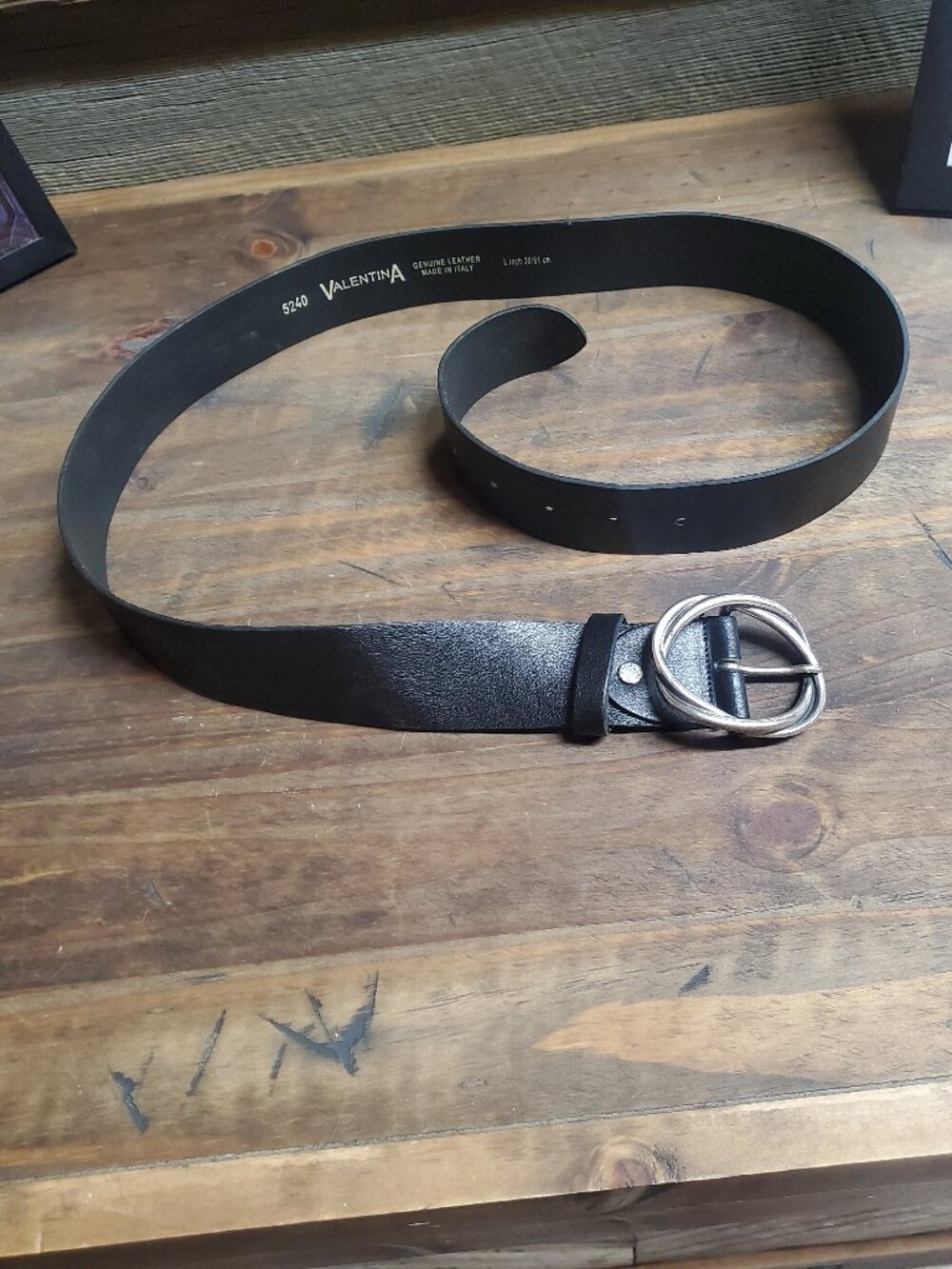 Womens leather Valentina belt